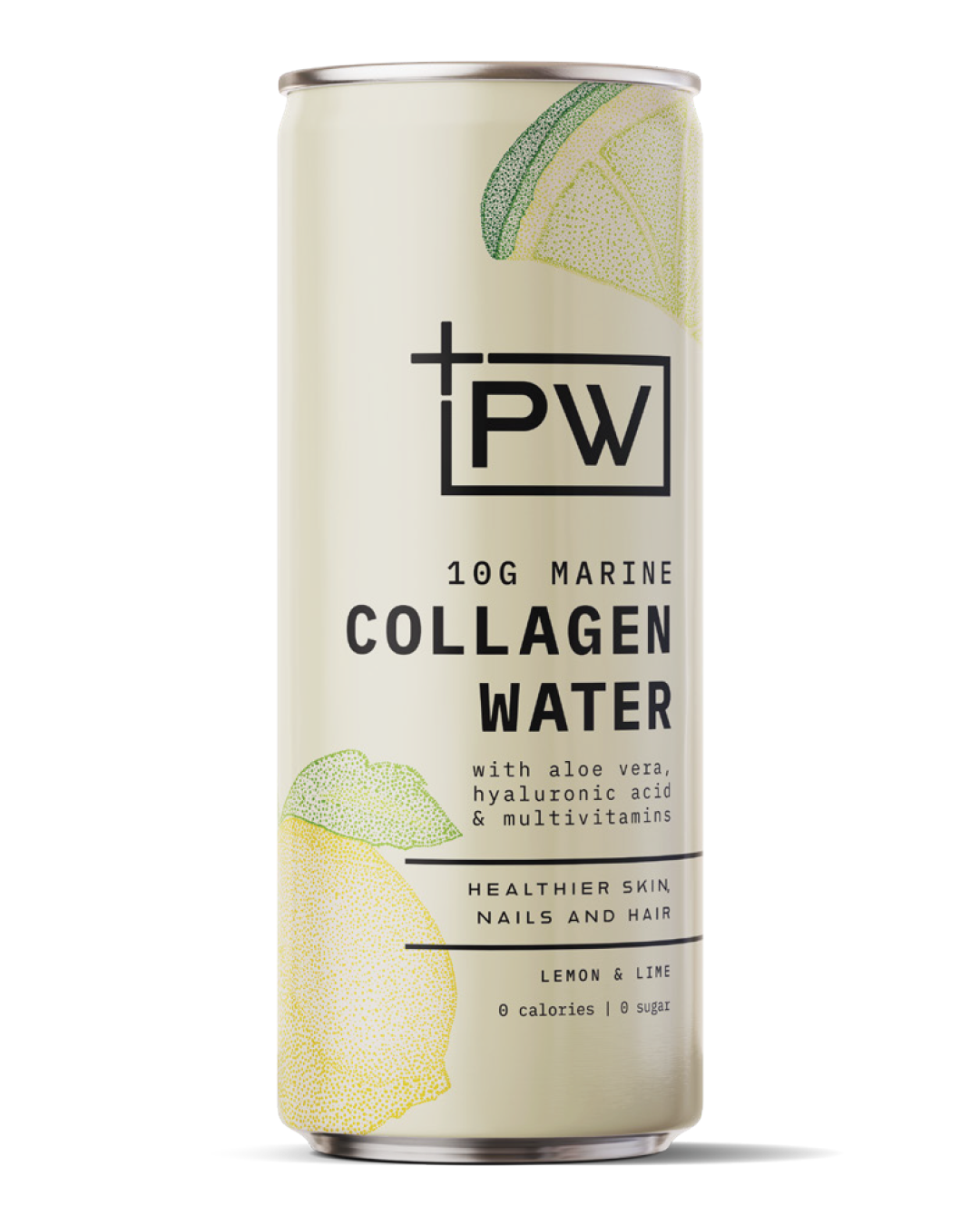 PW Collagen Water – Lemon & Lime - 4 Pack – +PW