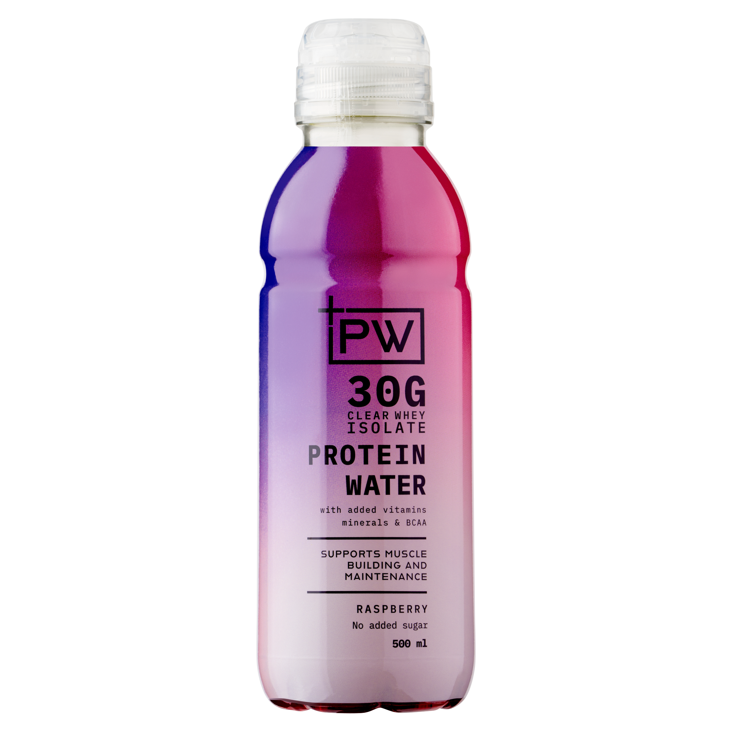 +PW Protein Water – Raspberry - 12 Pack