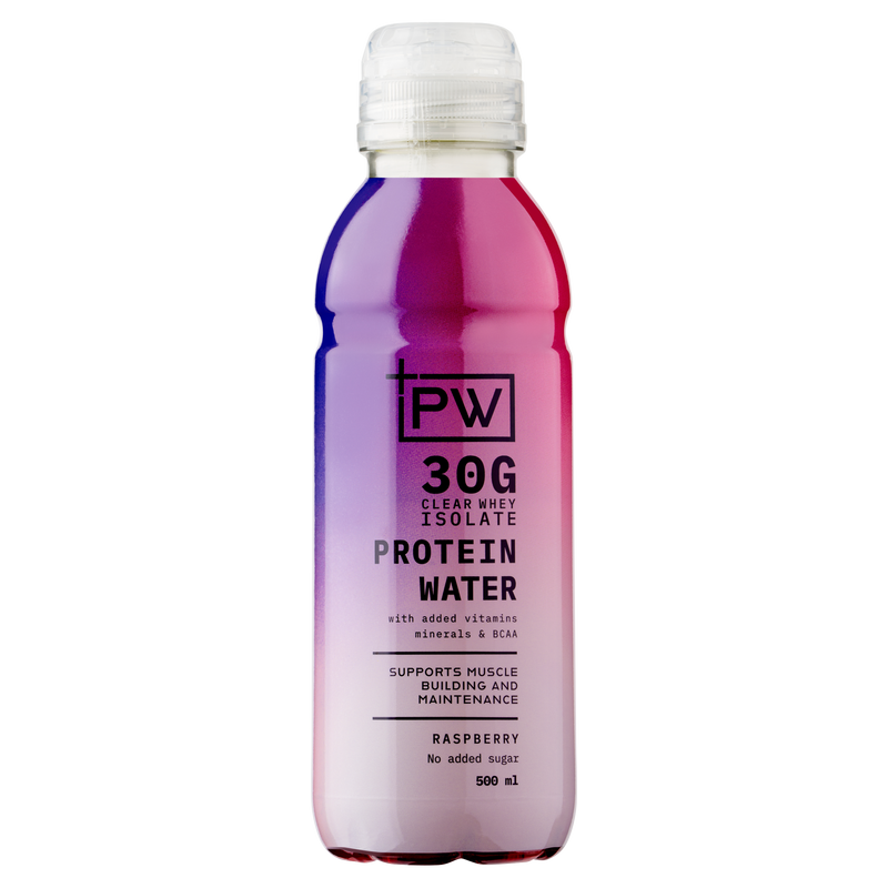 +PW Protein Water – Raspberry - 12 Pack