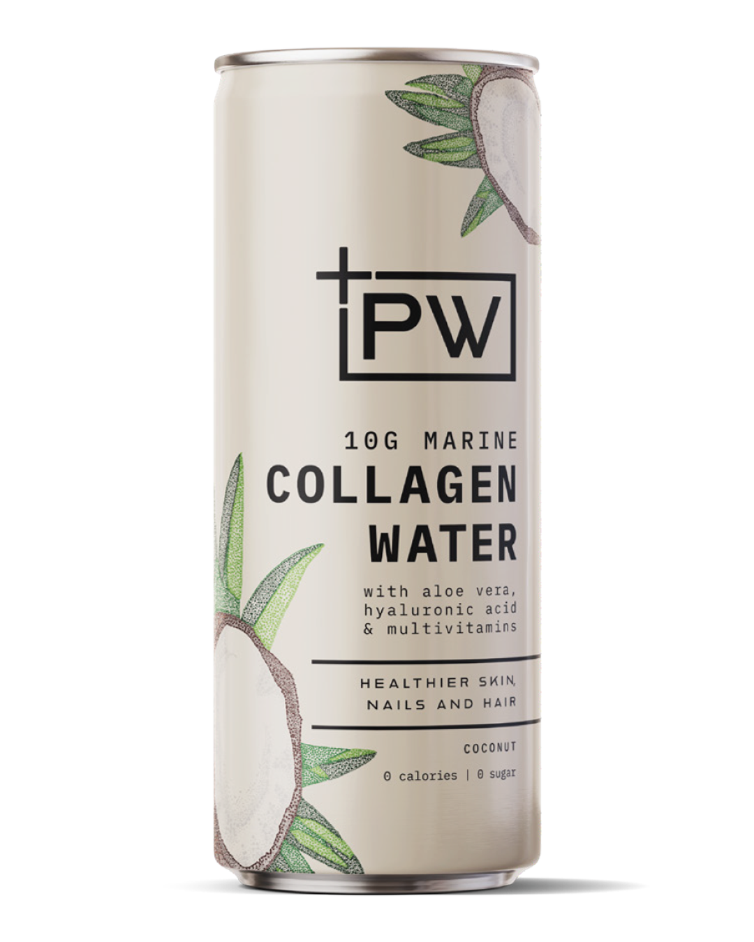 +PW Collagen Water – Coconut - 4 Pack