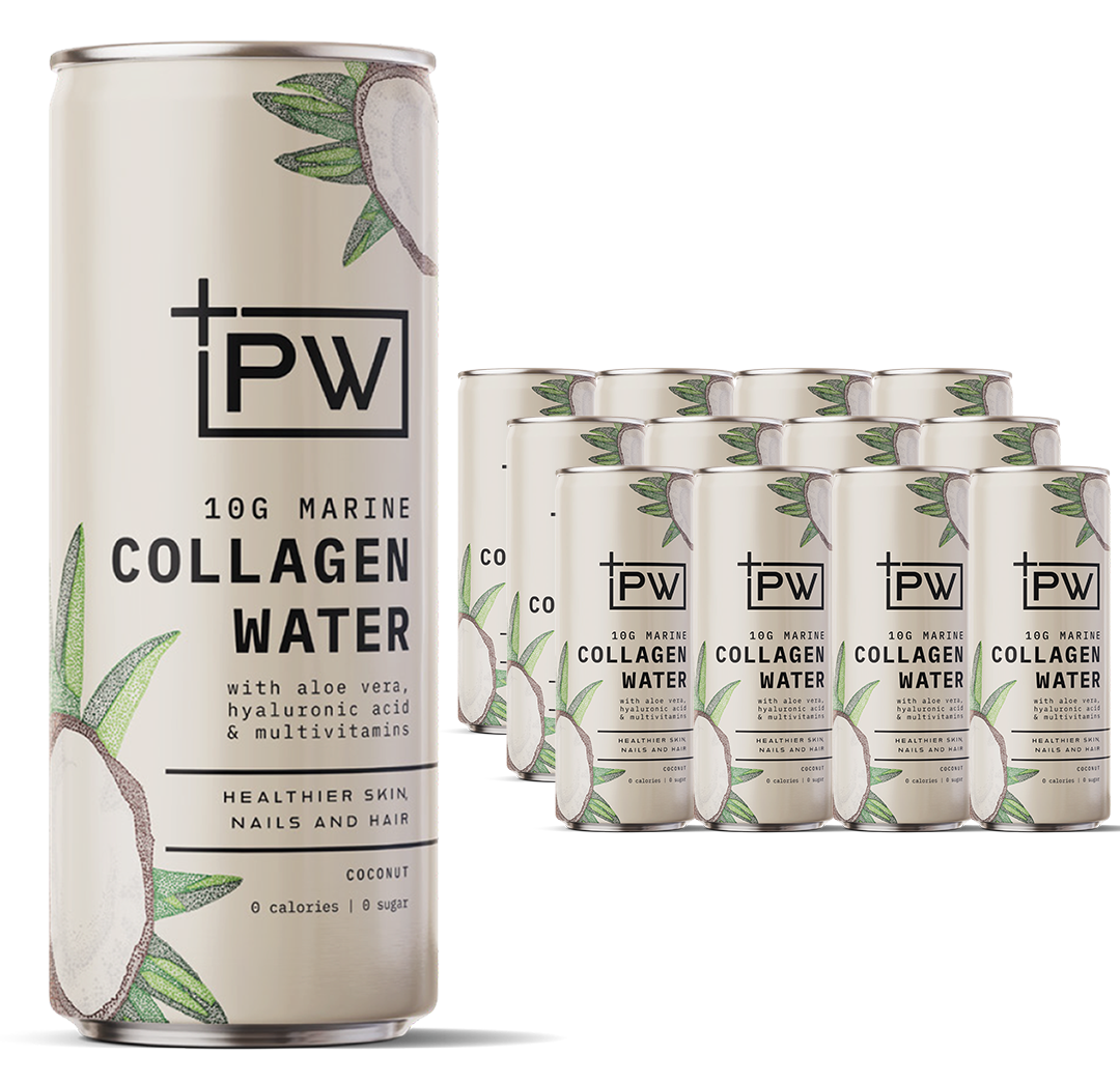 +PW Collagen Water – Coconut - 4 Pack