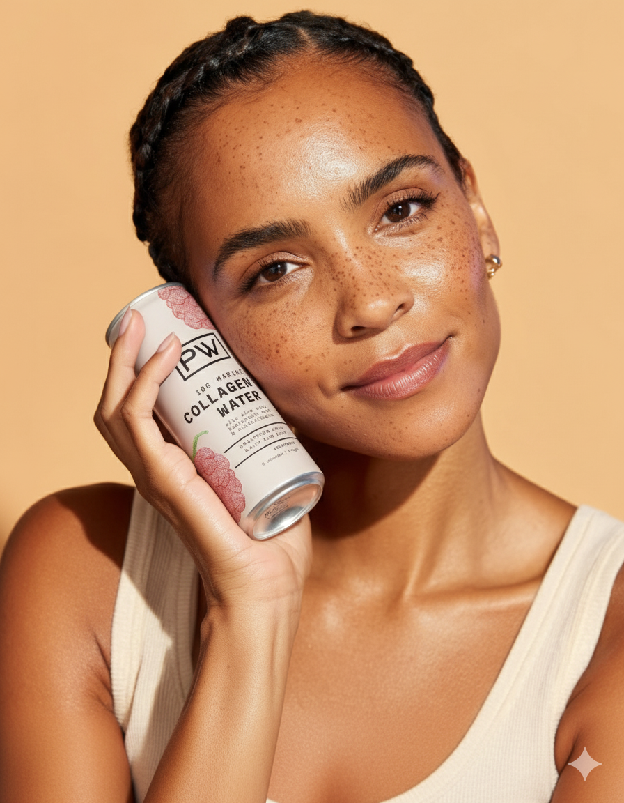 +PW Collagen Water – Raspberry - 4 Pack