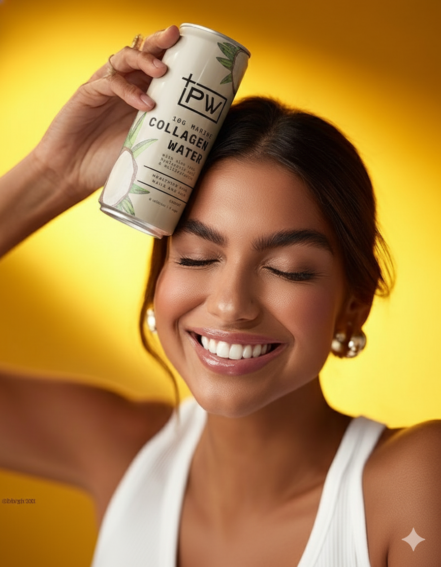 +PW Collagen Water – Coconut - 4 Pack