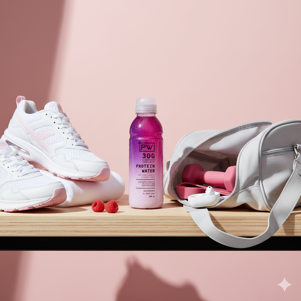 +PW Protein Water – Raspberry - 12 Pack