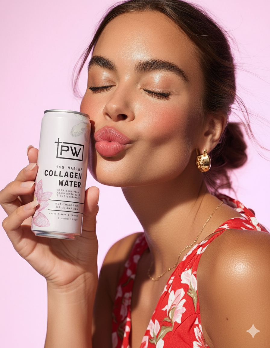 +PW Collagen Water – Lotus Flower & Jasmine - 4 Pack