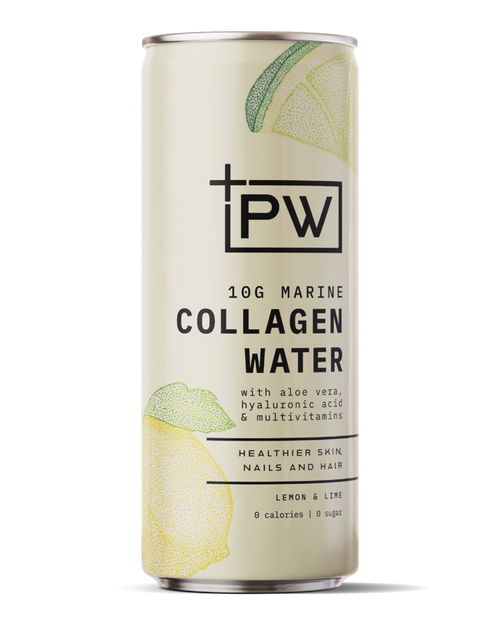 +PW Collagen Water – Lemon & Lime - 4 Pack