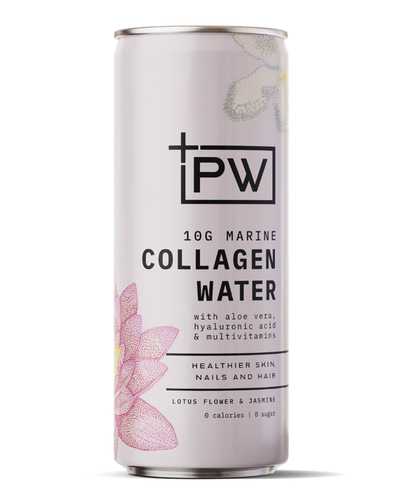 +PW Collagen Water – Lotus Flower & Jasmine - 4 Pack