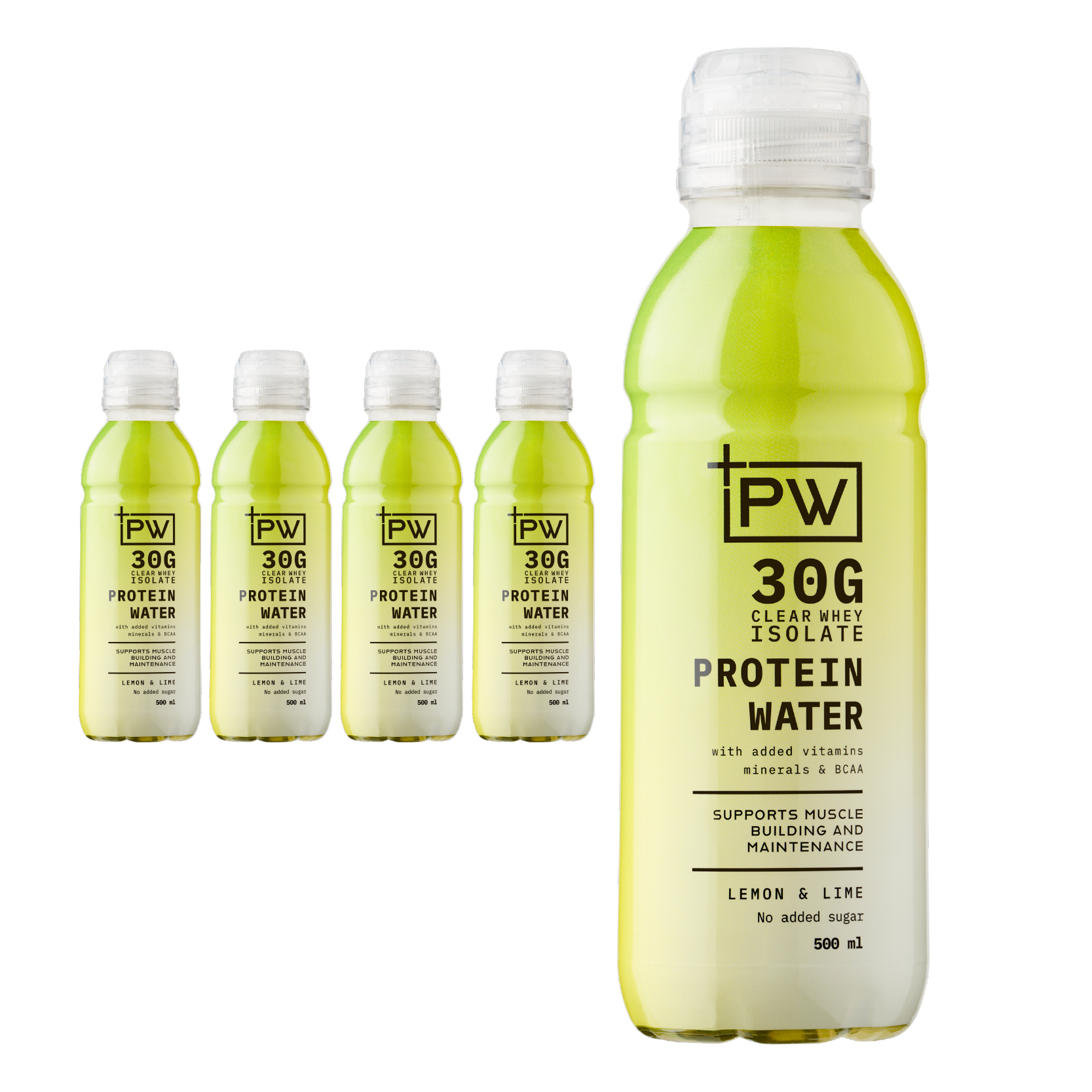 +PW Protein Water – Lemon & Lime - 12 Pack