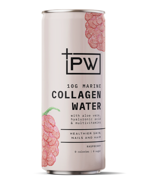 +PW Collagen Water – Raspberry - 4 Pack