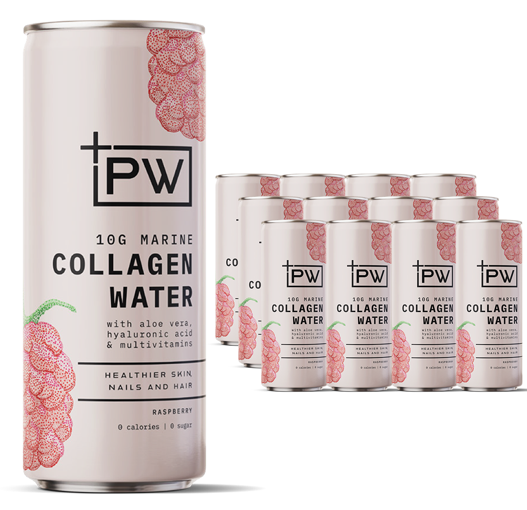 +PW Collagen Water – Raspberry - 4 Pack
